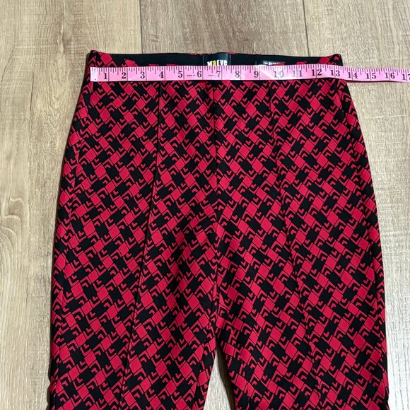 Anthropologie MAEVE The Margot Kick Flare Pants Size XS Red - Picture 8 of 15